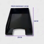 Bandeja Papelera De Escritorio Autoapilable De 1 Piso A4 Liggo - Organización y Elegancia Para Tu Oficina - Imagen 4