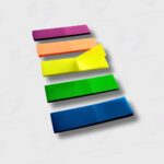 Banderitas Señaladoras Autoadhesivas Fluo Pizzini - 5 Blocks x 25 Hojas De 12MM x 45MM - Organiza Con Estilo Y Eficacia - Imagen 4