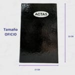 Libro de Actas Oficio Tapa Dura 100 Hojas Foliadas - 2 Manos (200 páginas) - Imagen 4