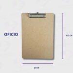 Tabla Portablock de Madera A4 u Oficio- Liggo - Portahojas con Broche Metálico - Imagen 5