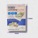Pouch Sobre Para Plastificar en Caliente Pouch Dasa 76x110mm – Caja x 100 Unidades - Imagen 5