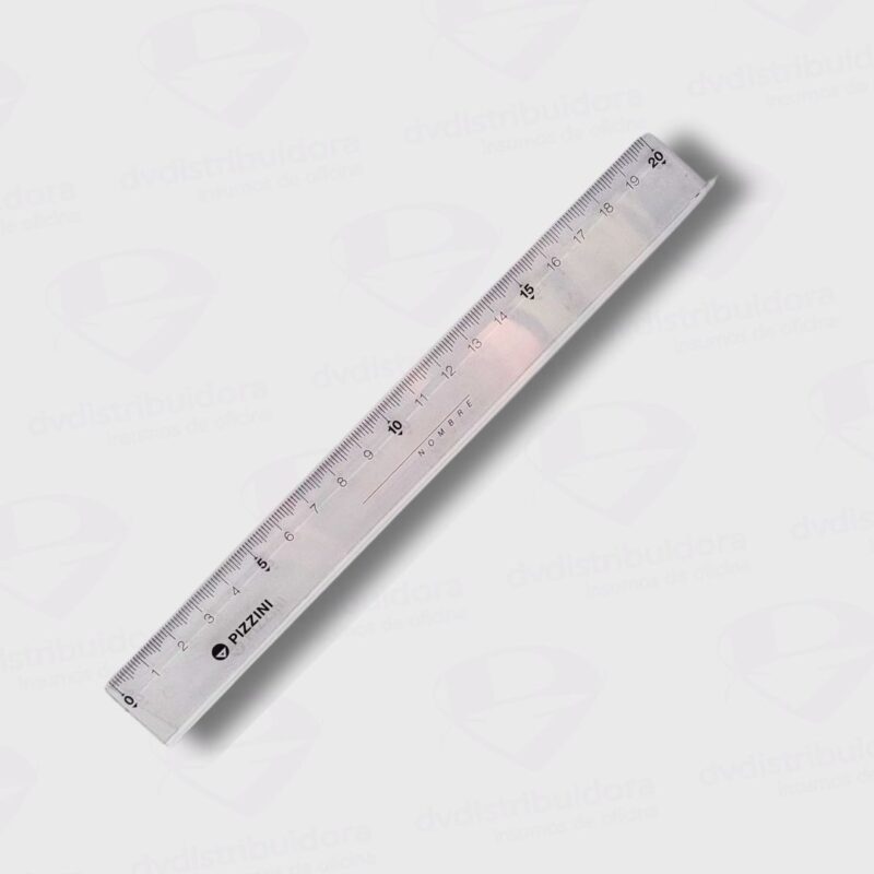 Regla Plastica Cristal Pizzini 20CM