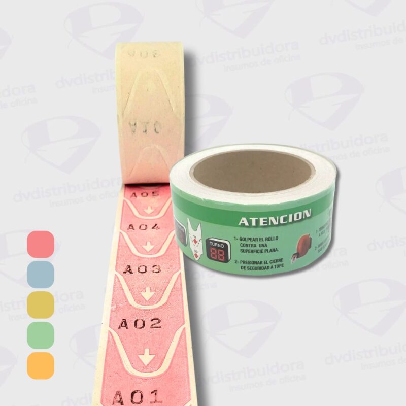 Rollo Numero Para Turno 1 1000