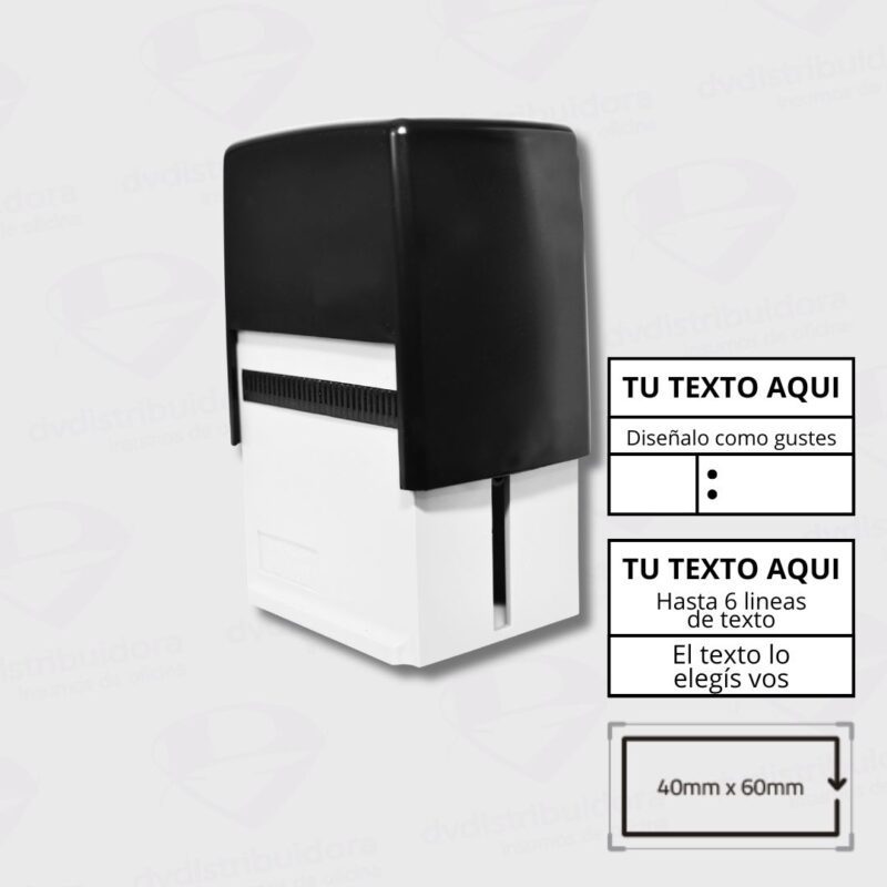 Resmas de Hojas A4 por Mayor: ¿Por Qué Escoger DV Distribuidora? 9 Sello Personalizado Automatico Con Lineas De Texto Dibujo o Logo 60MM X 40MM
