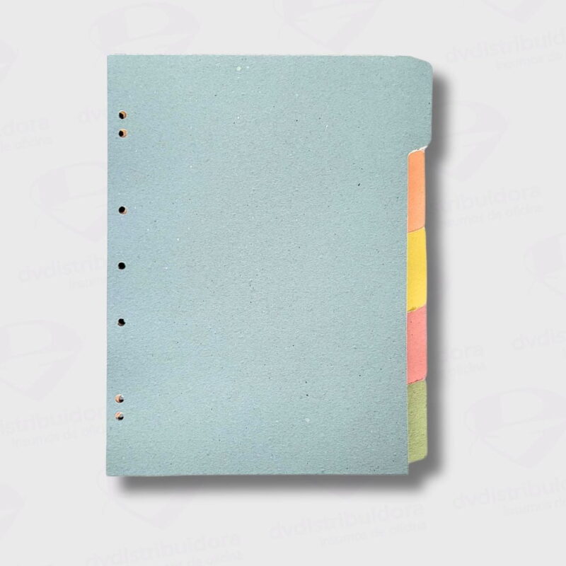 Separadores 5 posiciones Cartulina A4