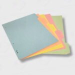 Separadores de Cartulina Oficio - APE - 5 Colores Surtidos - Alto Gramaje - Imagen 2