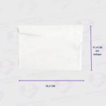 Sobres Para Carta Cuadrados - Sobre Comercial Blanco - 70g - 11.4x16.2cm - Caja x 500 Unidades - Imagen 5