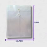 Sobre Plástico con Traba de Hilo y Tapa - Formato Vertical - Avios - Tamaño Oficio - Imagen 6