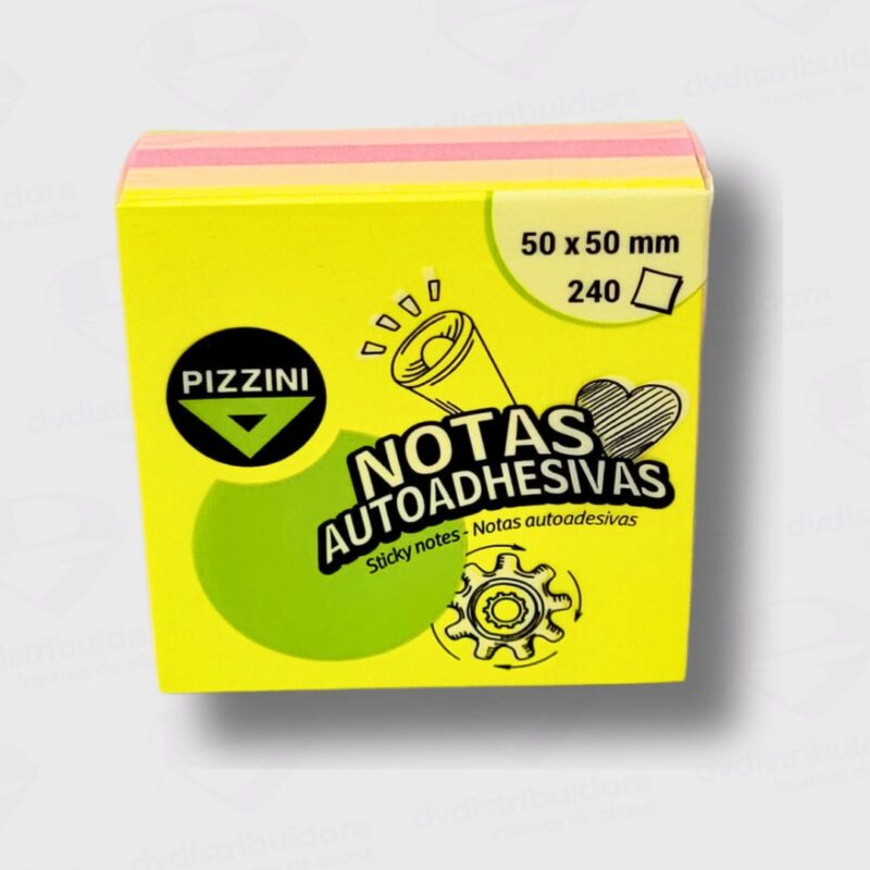 Nota Adhesiva Cubo Pizzini 50X50MM X 240 Hojas Fluo 2