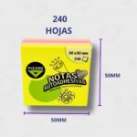 Notas Adhesivas Fluo Pizzini 50x50cm - Cubo x240 Hojas - Imagen 4