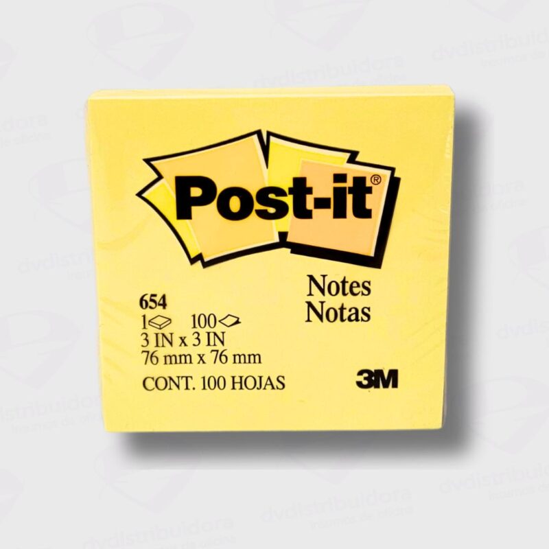Nota Adhesiva Post It 654 76X76MM Amarillo