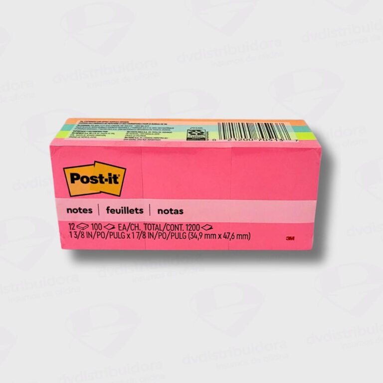Notas Adhesivas Post It 653 FLUO 38X50MM