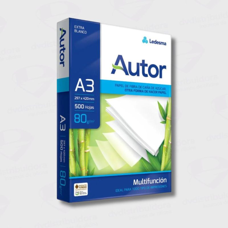 Resma de papel Autor A3 80g