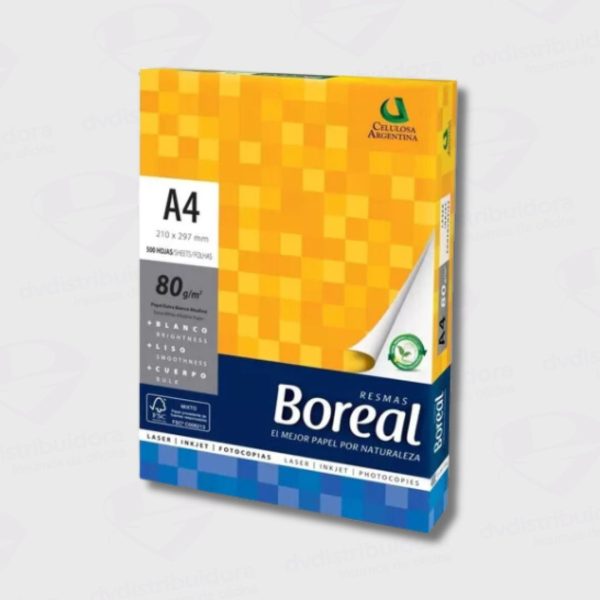 Resma de Papel Boreal A4 80g | Impresiones Profesionales con Acabado Perfecto