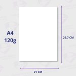 Resma de Papel Husares A4 120g | Papel Blanco Alcalino - Pack de 100 Hojas - Imagen 4
