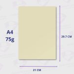 Resma de Papel Ledesma Nat A4 75g | Papel Ecológico 100% Fibra de Caña de Azúcar - Imagen 3