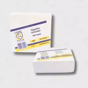 Taco De Color Blanco 9X9CM De 400 Hojas