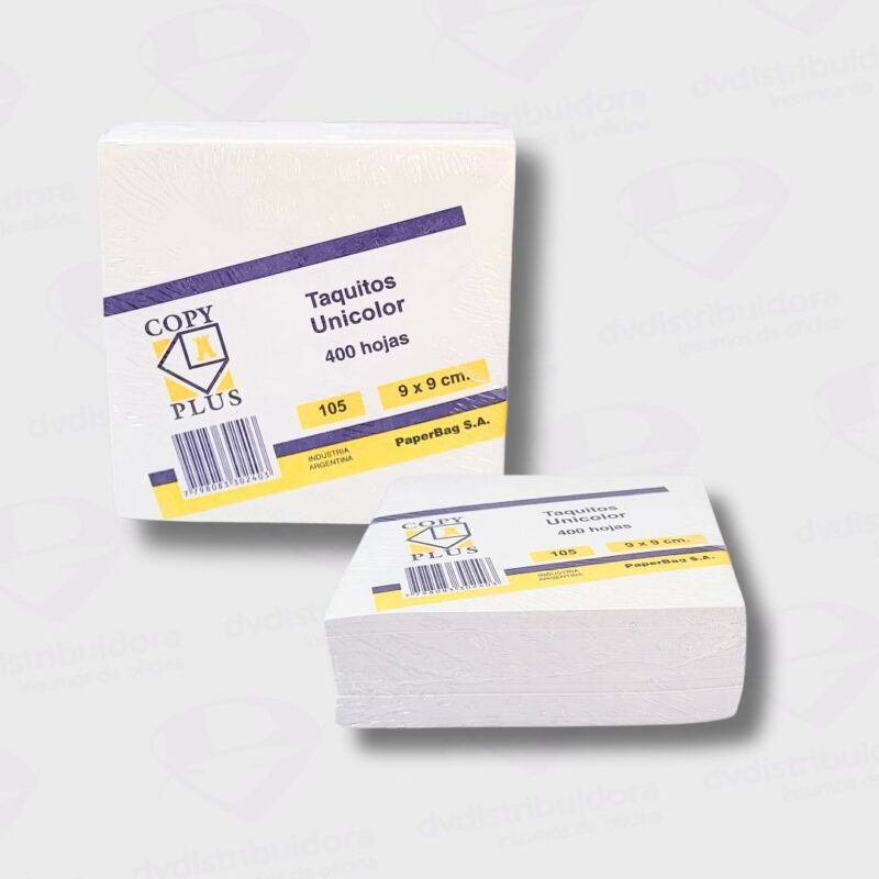 Taco De Color Blanco 9X9CM De 400 Hojas