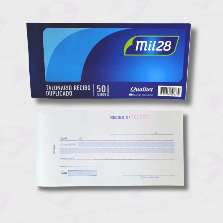 Talonario 1028 Recibo Duplicado