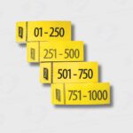 Talonario Guardarropa 1 - 1000 Amarillo