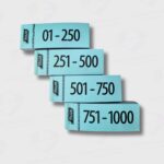 Talonario Guardarropa 1 - 1000 Celeste