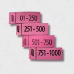 Talonario Guardarropa 1 - 1000 Rosa