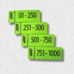 Talonario Guardarropa 1 - 1000 Verde