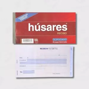 Talonario Husares 1825 Recibo Duplicado
