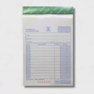 Talonario Presupuesto chico Alianza