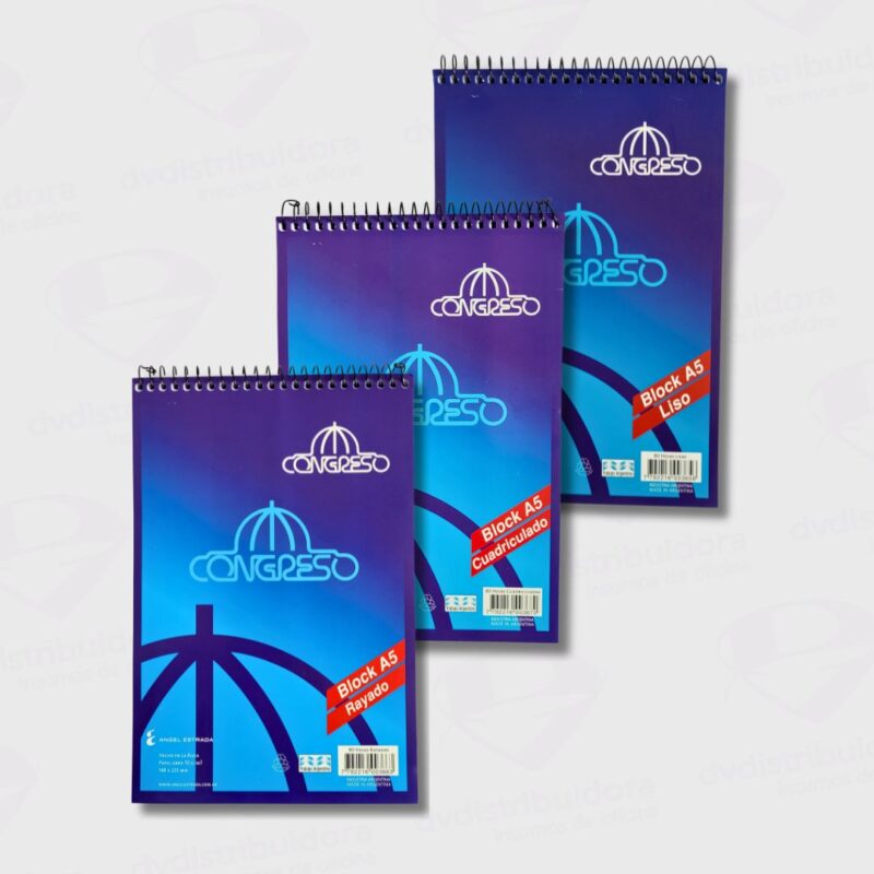 Block Anotador Con Espiral Congreso Esquela A5