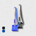 Bolígrafo Deli Tinta Gel Trazo De 0.5MM Con Cordón y Base Adhesiva - Diseño Circular - Calidad y Duración