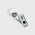 Broche Metálico Cocodrilo Para Credenciales Con Tira Plástica Dasa x 100 Unidades