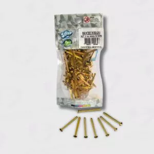 Broche Gancho Mariposa Dorado 30MM N°7