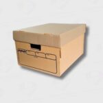 Caja Archivo De Cartón Corrugado Tipo Bancaria APE 42 x 32 x 25CM - Organización Resistente