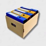 Caja Archivo De Cartón Corrugado Tipo Bancaria APE 42 x 32 x 25CM - Organización Resistente - Imagen 2