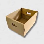 Caja Archivo De Cartón Corrugado Tipo Bancaria APE 42 x 32 x 25CM - Organización Resistente - Imagen 3