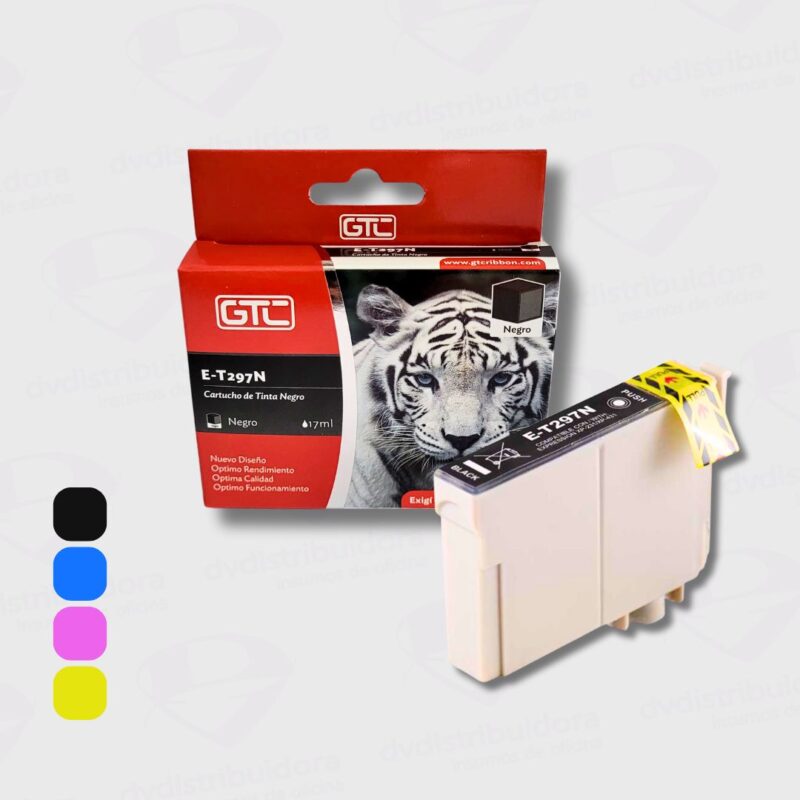 Cartucho Alternativo Para Impresora Epson T297 T296 GTC