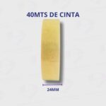 Cinta De Embalar Ori-Tec 24MM x 40MTS Transparente - Adhesivo Superior - Imagen 4