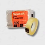 Cinta Adhesiva De Escritorio 3M Scotch 12MM x 25MTS Transparente - Ideal Para El Uso Diario