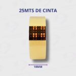 Cinta Adhesiva De Escritorio 3M Scotch 18MM x 25MTS Transparente  - Confiable y Duradera - Imagen 3