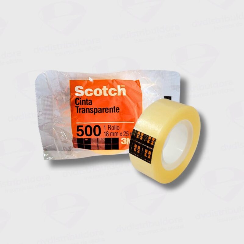 Cinta De Escritorio Transparente Scotch 500 18MM x 25MTS