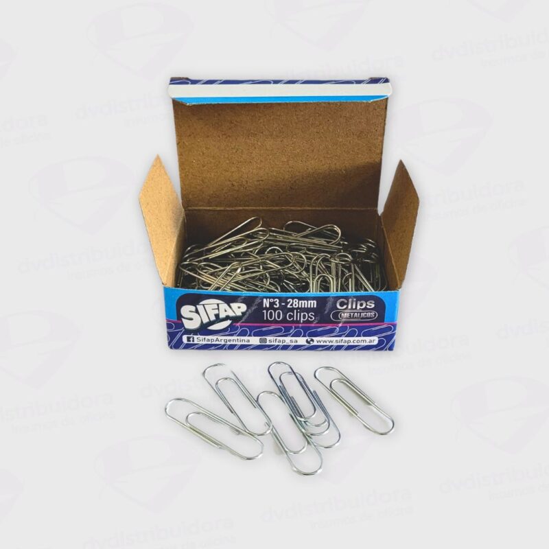 Clips Ganchito Metalico De 28MM N°3 Sifap