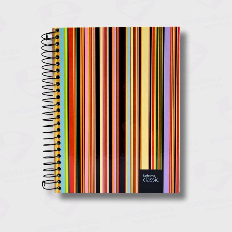 Cuaderno Con Espiral Tapa Dura Chico x 120 Hojas Ledesma Classic