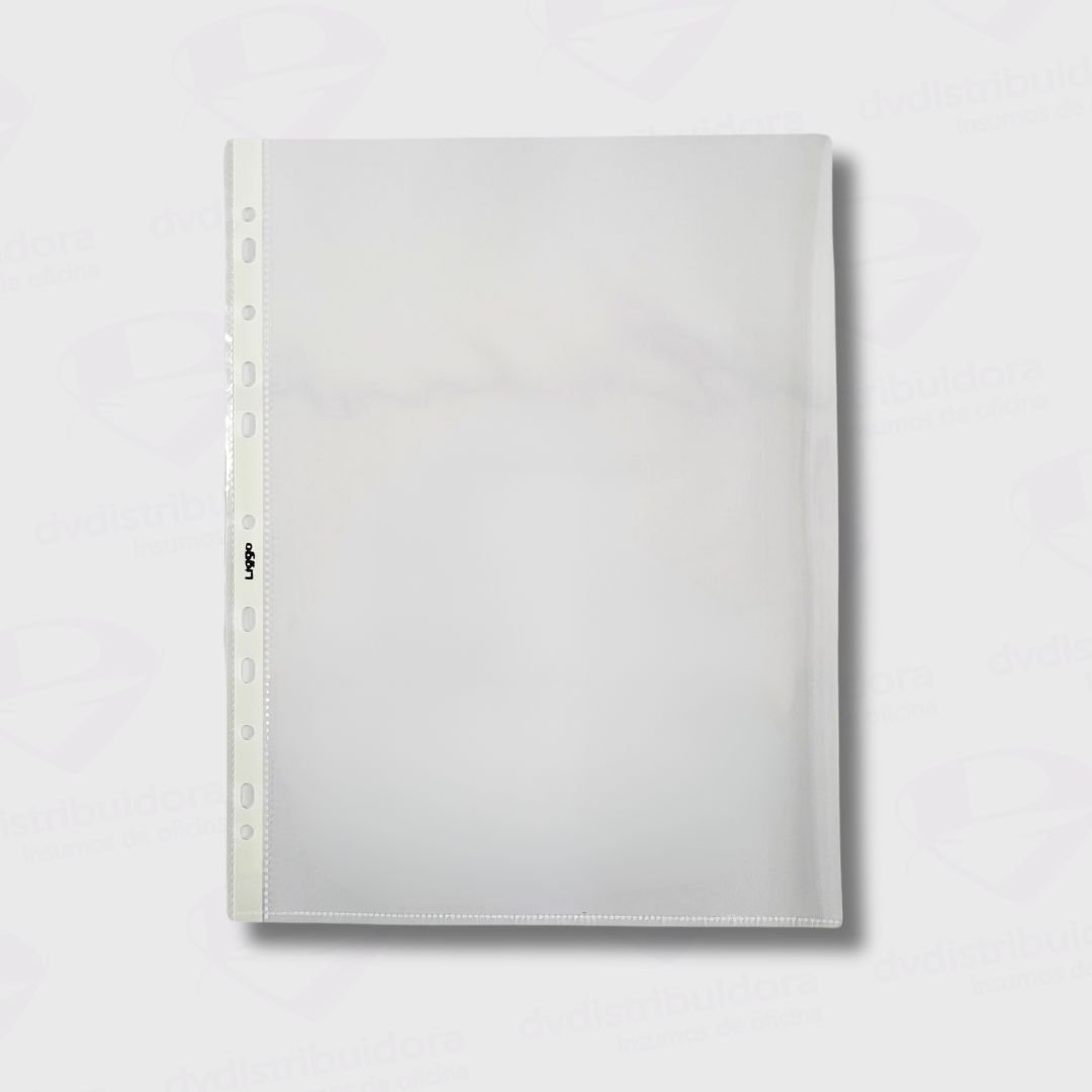 Folios Oficio 40mic Liggo Folios Cristal Oficio 40 Micrones Liggo – Paquete x 100 Unidades - Calidad Garantizada - Imagen 1