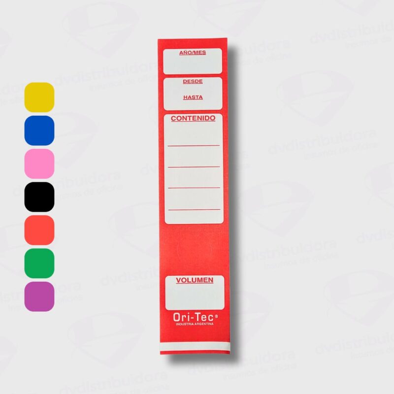 Lomo Etiqueta Autoadhesiva Para Bibliorato