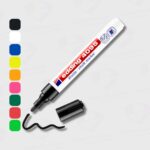 Marcador Para Pizarra de Vidrio Edding 4095 Punta Redonda - Tinta de Tiza Liquida Borrable