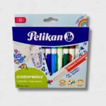Marcadores Pelikan Colorella Textil Punta Redonda - Caja x 12 Colores - Ideal Decoración De Prendas y Telas - Imagen 2