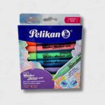 Marcador Para Vidrio Pelikan Window 600 Punta Cuadrada - Blister x 8 Colores - Tinta Luminosa - Imagen 3