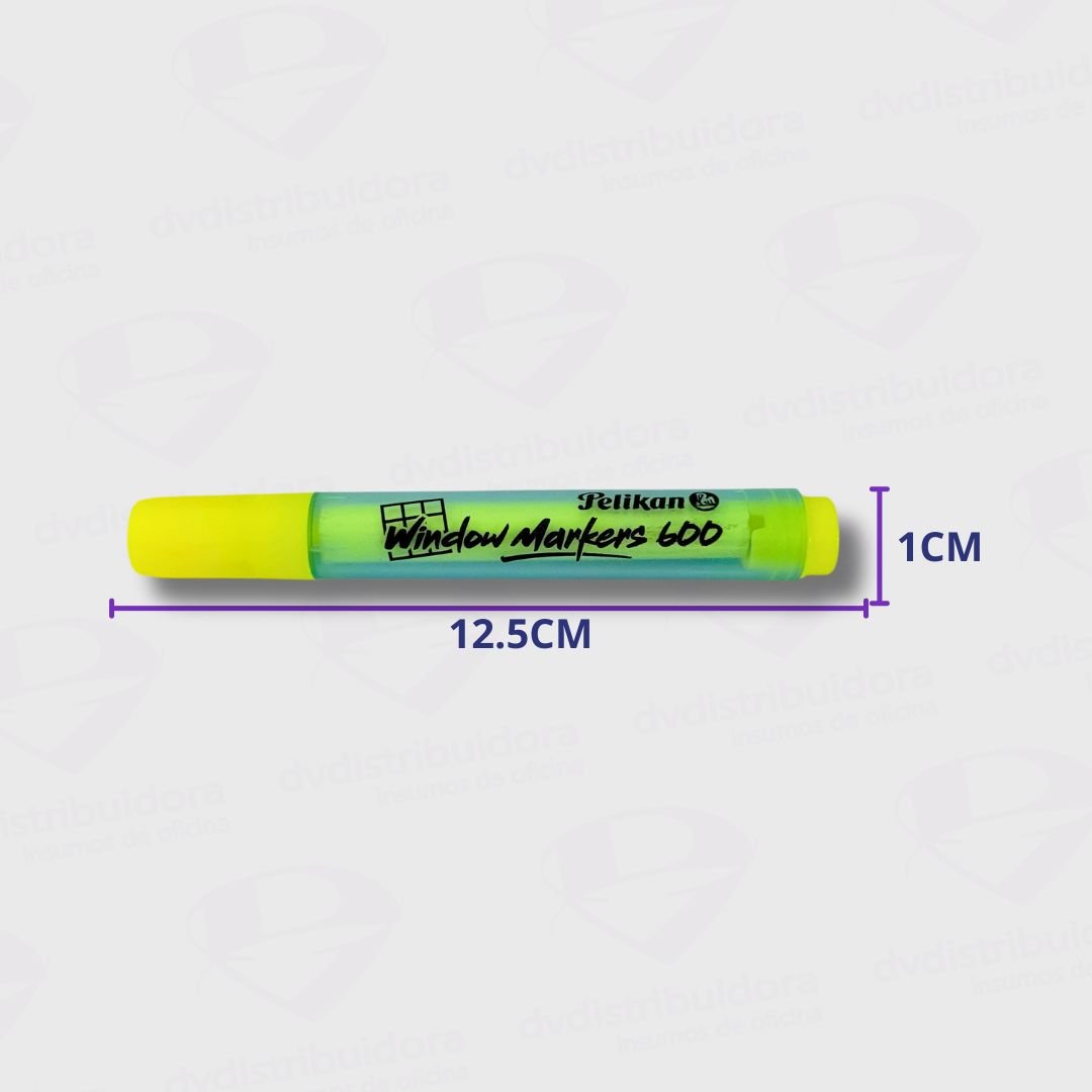 Marcador Para Vidrio Pelikan Window 600 Punta Cuadrada - Blister x 8 Colores - Tinta Luminosa - Imagen 6