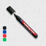 Marcador Permanente Fibrón Edding 300 Punta Redonda - Recargable - Ideal para Papel Cartón y Plástico